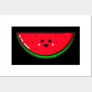 watermelon vector illustration Posters and Art